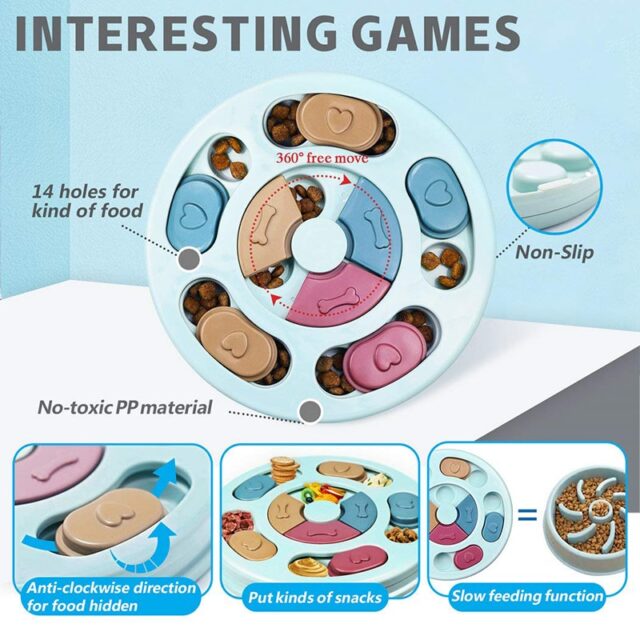 Puzzled Interactive Feeding Bowl for Dogs - Image 3