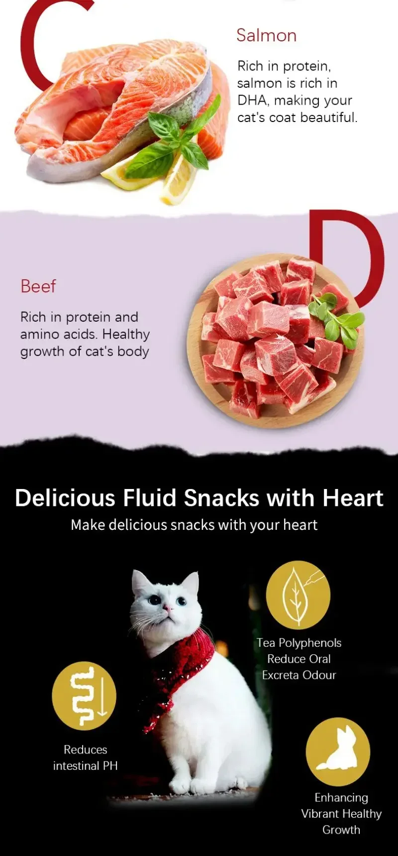 Tuna Salmon Beef Kittens Supplement