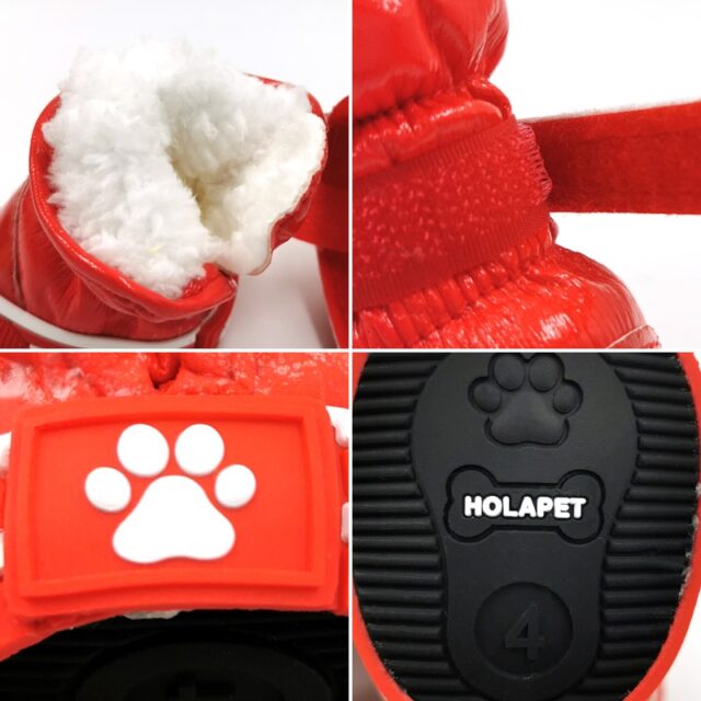 Warm Anti Slip Shoes for Dogs 4 pcs Set - Image 7