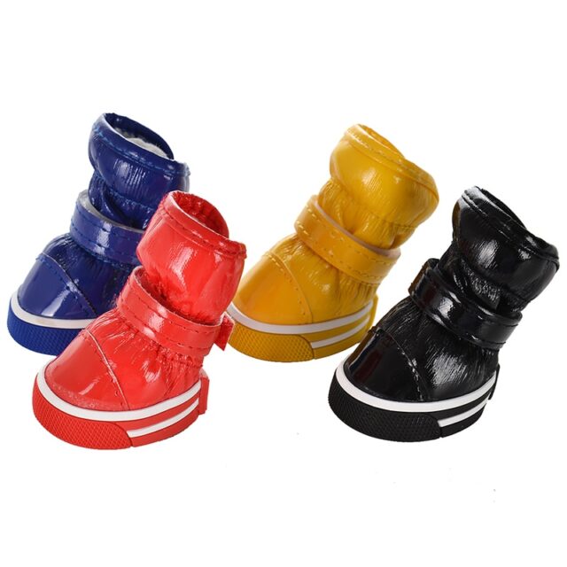 Warm Anti Slip Shoes for Dogs 4 pcs Set