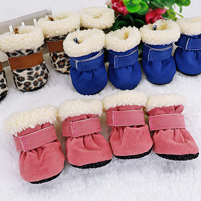 New Anti-Slip Winter Dog Shoes 4 pcs Set - Image 3