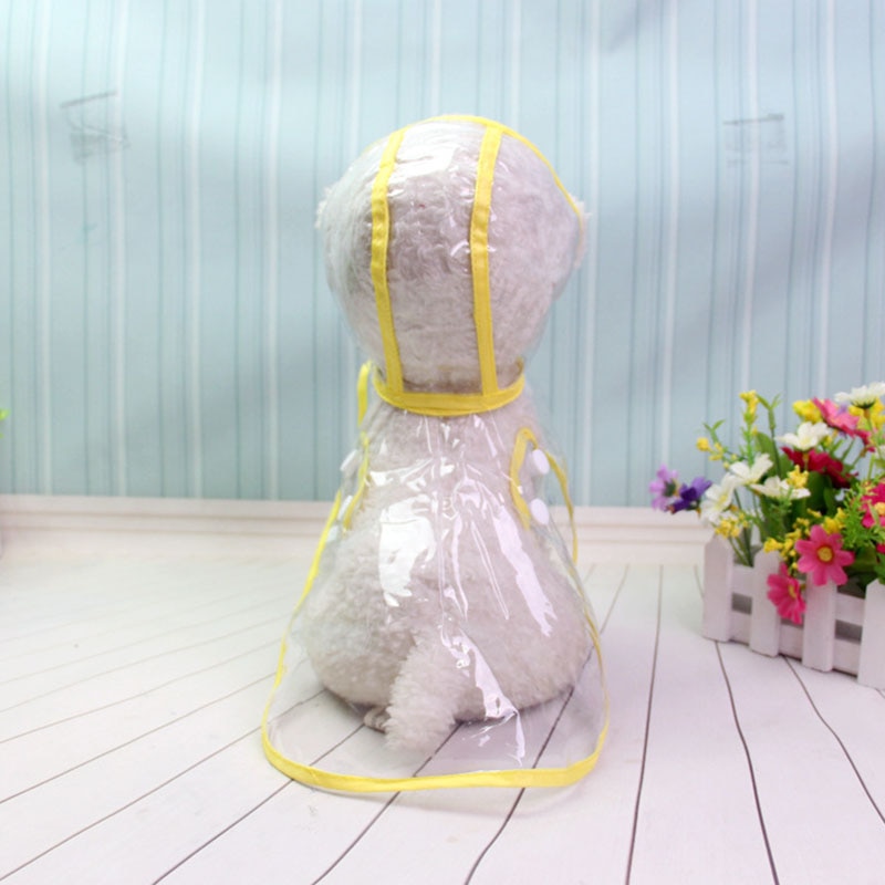 Waterproof Transparent Dog Raincoat