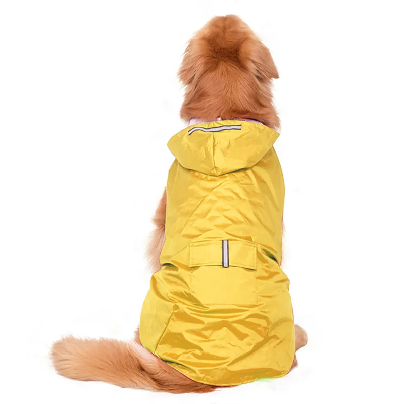 Dog's Reflective Waterproof Raincoat