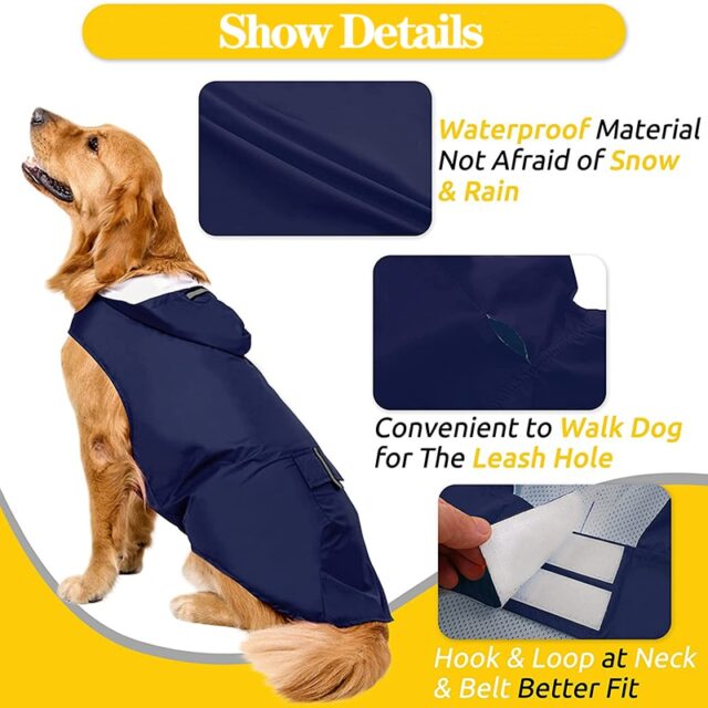 Dog's Reflective Waterproof New Raincoat - Image 4